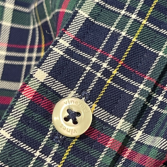 Vineyard Vines Plaid Classic Fit Tucker Long Sleeve Button Down Shirt Cotton - Picture 5 of 6